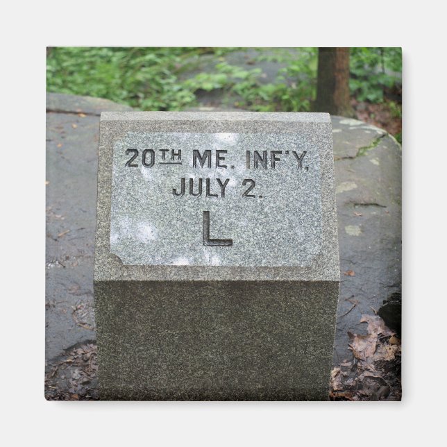 20th Maine Gettysburg Magnet (Front)