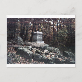 20th Maine Memorial on Little Round Top Gettysburg Postcard