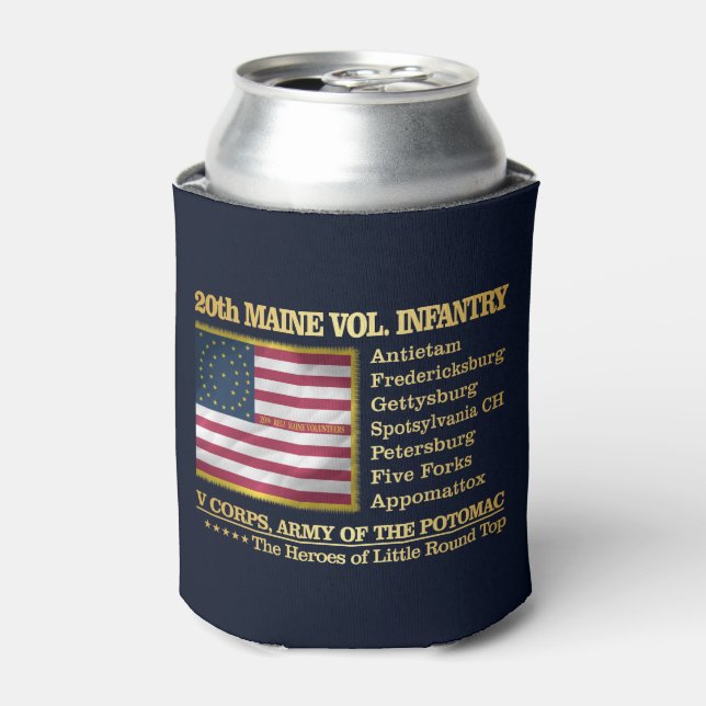 20th Maine Volunteer Infantry (BH) Can Cooler (Can Front)