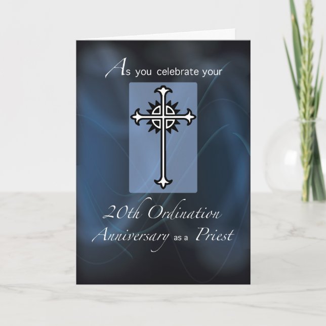 20th Ordination Anniversary of Priest Card (Front)