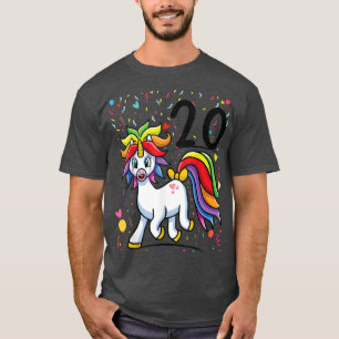 20th party Bday 20 years Unicorn Party 20th Birthd T-Shirt