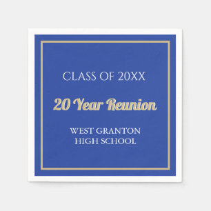 20th Reunion Fun! CUSTOM Reunion  Napkins