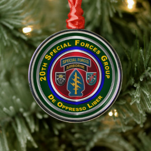 20th Special Forces Group (Airborne) Metal Ornament