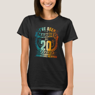 20th Wedding Anniversary, 20 Years Married, Husban T-Shirt