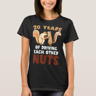 20th Wedding Anniversary 20 Years Of Driving Each T-Shirt