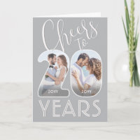 20th Wedding Anniversary Cheers to 20 Years Photo