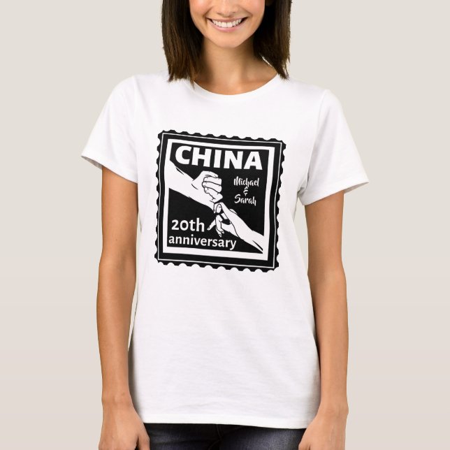 20th wedding anniversary China traditional T-Shirt (Front)