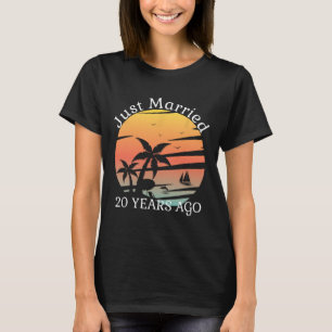 20th Wedding Anniversary Cruise Just Married 20 Ye T-Shirt