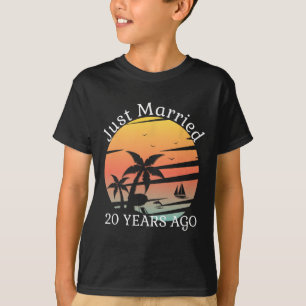 20th Wedding Anniversary Cruise Just Married 20 Ye T-Shirt
