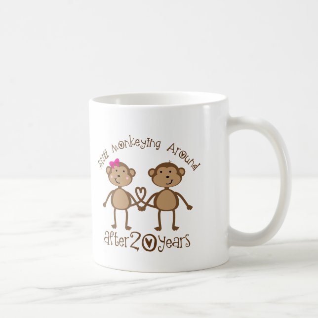 20th Wedding Anniversary Gifts Coffee Mug (Right)
