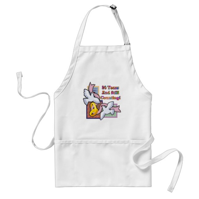20th wedding anniversary gw standard apron (Front)