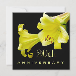 20th Wedding Anniversary Invitation