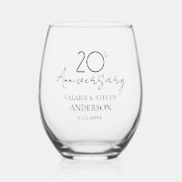 20th Wedding Anniversary Keepsake