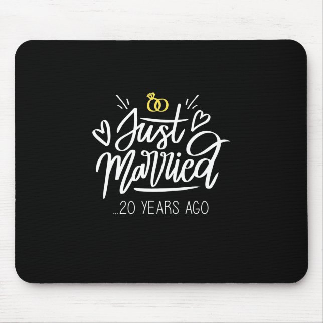 20th Wedding Anniversary Mouse Pad (Front)