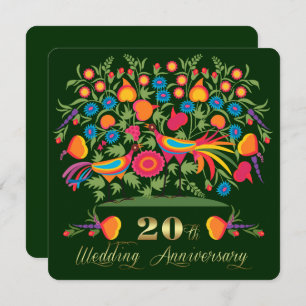 20th Wedding Anniversary Party Invitations