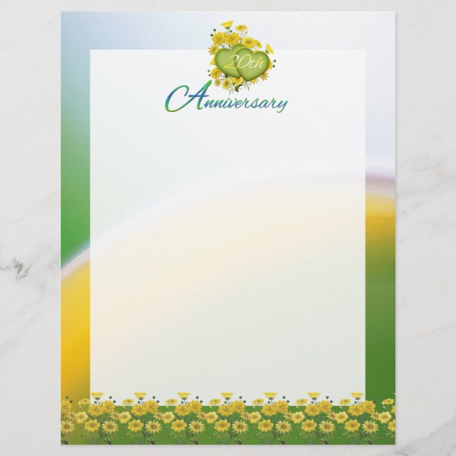 20th Wedding Anniversary Party Scrapbook Pages (Front)