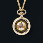 20th Wedding Anniversary Photo Keepsake  Watch<br><div class="desc">The Twentieth Wedding Anniversary is a milestone in any relationship that deserves to be celebrated and what better way than with a keepsake featuring the words "20th Wedding Anniversary" in the round and space in centre for you to personalise with your photo, names and wedding and anniversary dates. Created by...</div>