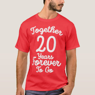 20th wedding anniversary tee matching couples 20
