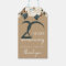 20th Wedding Anniversary Thank you Rustic