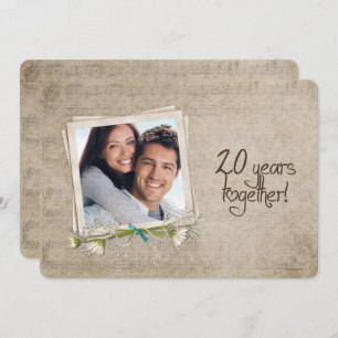 20th Wedding Anniversary Vow Renewal Invitation