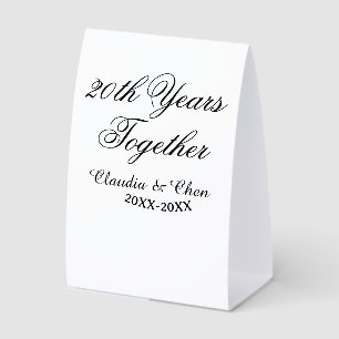 20th Years together anniversary name date year sim
