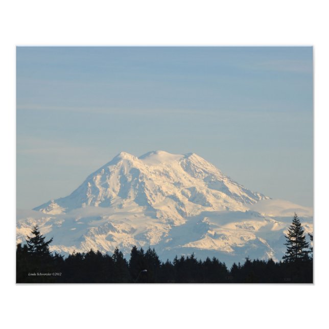20X16 Mount Rainier Photo Print (Front)