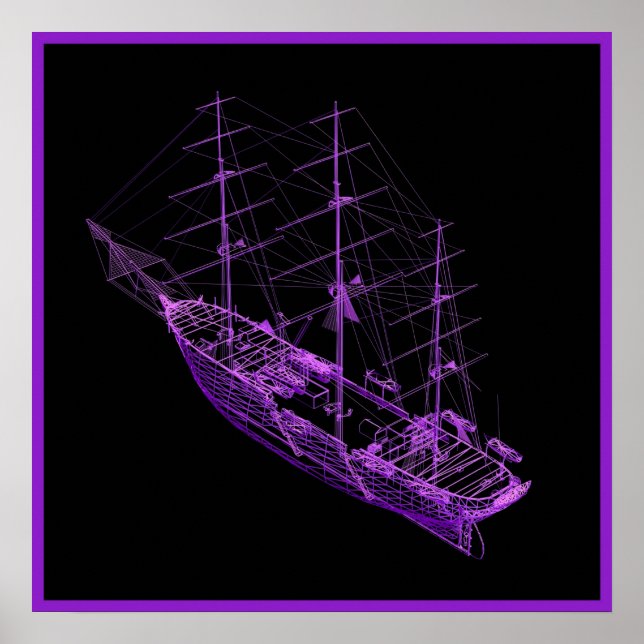 20x20 Pirate Ship Wall Art (Front)
