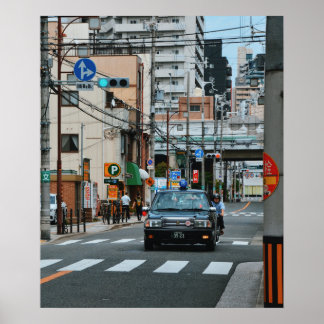 20x24 Osaka Japan Taxi Urban Photo Print