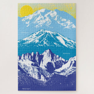 20x30 West USA Peaks Puzzle for Colorblind People