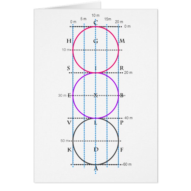 20x60m Dressage Court **Circles** (Front)