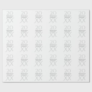 20XX bold le graduation name congrats school year Wrapping Paper
