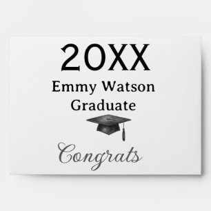 20XX bold letter congrats graduation name heart si Envelope
