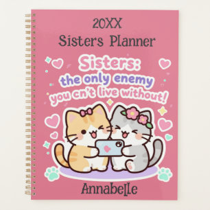 20XX Cute Sisters Best friend New Year Photo Planner