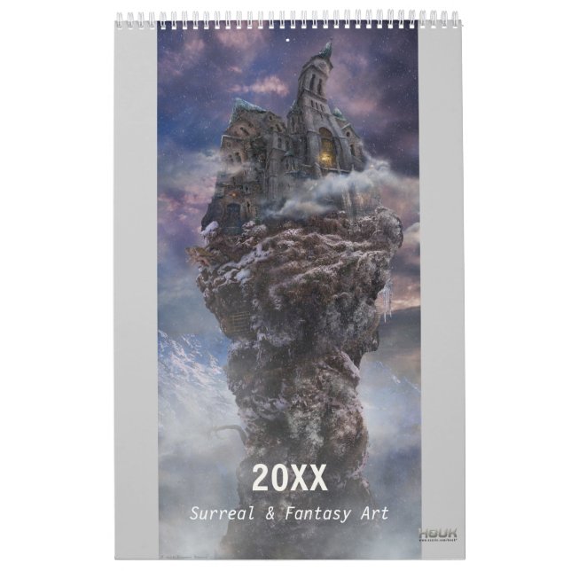 20XX Digital Surreal & Fantasy Art - Wall Calendar (Cover)