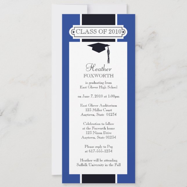 20xx Graduation Invitation - Personalise (Front)