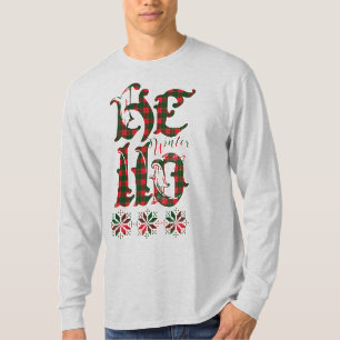 20XX Hello Winter Holiday Scotland Pattern T-Shirt