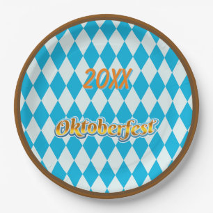 20XX Oktoberfest Paper Plate