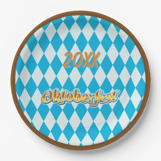 20XX Oktoberfest Paper Plate (Front)