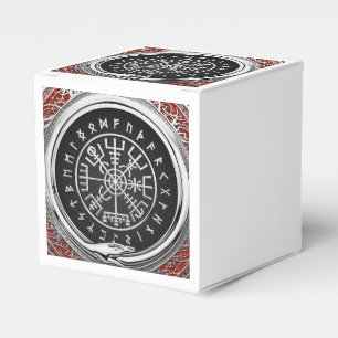 [210] Vegvisir - Viking Silver Magic Runic Compass Favour Box