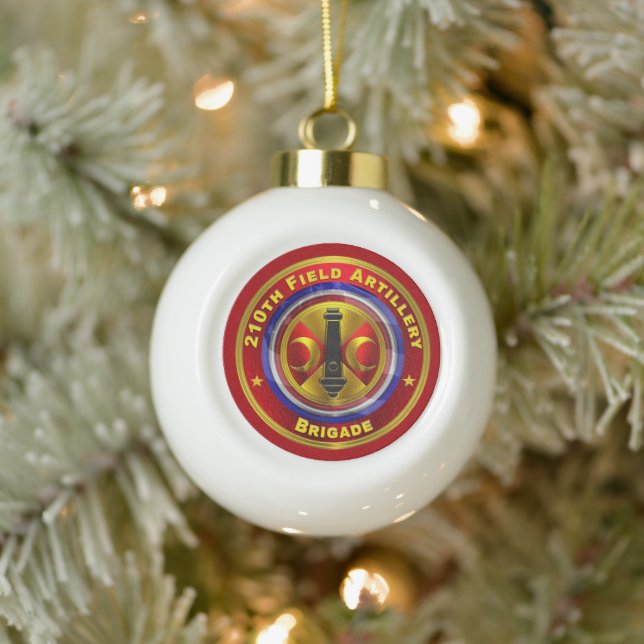 210th Field Artillery Brigade  Ceramic Ball Christmas Ornament (Tree)