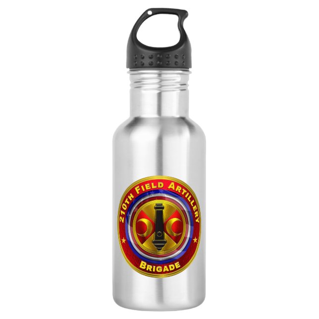 210th Field Artillery Brigade “Thunder” 710 Ml Water Bottle (Front)