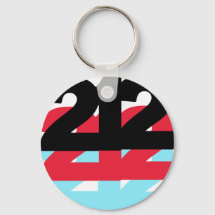 212 Area Code Key Ring