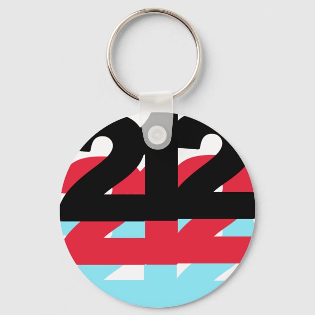 212 Area Code Key Ring (Front)