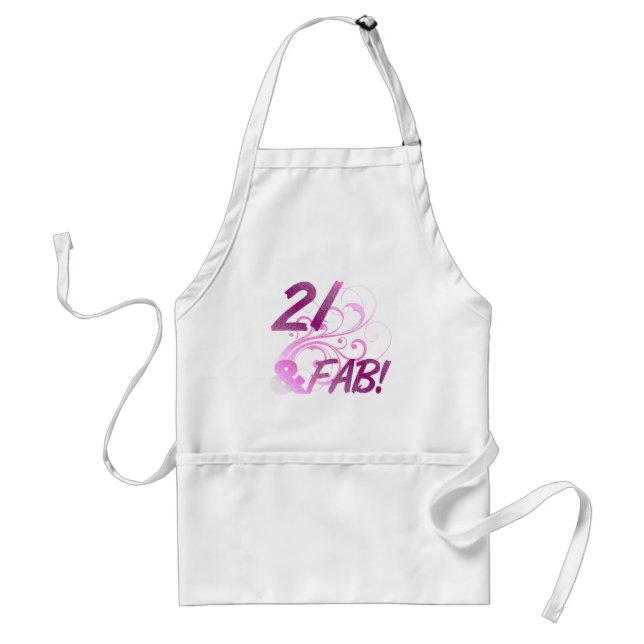 21 And Fabulous Birthday Standard Apron (Front)