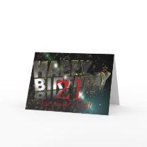 21 AND TIME FOR FUN  BIRTHDAY CARD