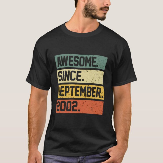 21 Awesome Since September 2002 T-Shirt (Front)