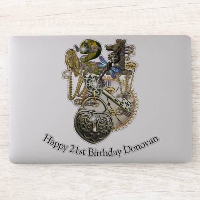 21 Birthday customisation Sticker (Computer)