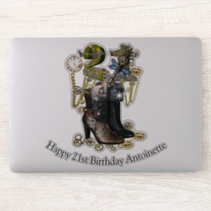 21 Birthday customisation Sticker