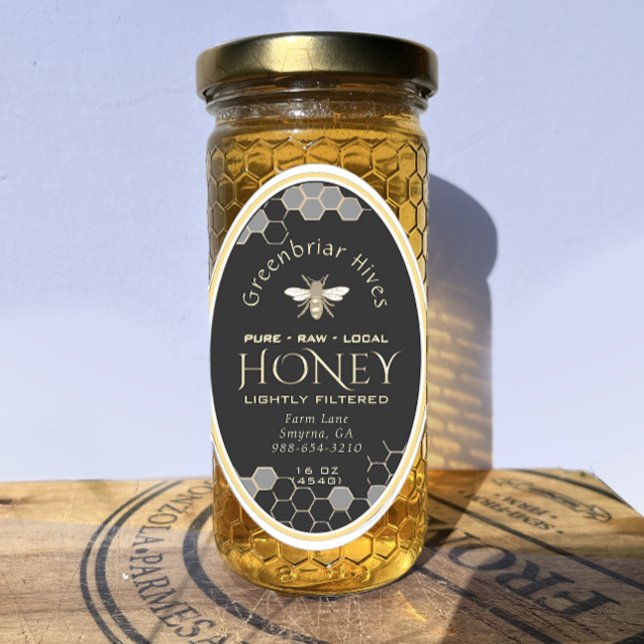 21 Custom-cut 3.5x2.3" vinyl waterproof oval honey (Creator Uploaded)