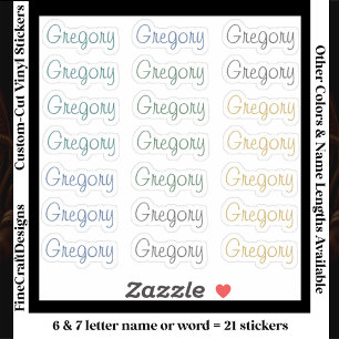 21 Custom Modern 6/7 Letters Name Word Neutral